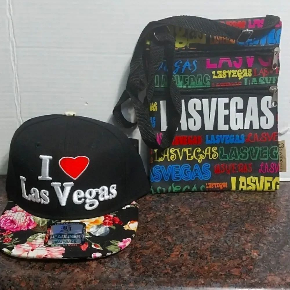 "I Love LasVegas Hat" and "Las Vegas" Purse...NEW